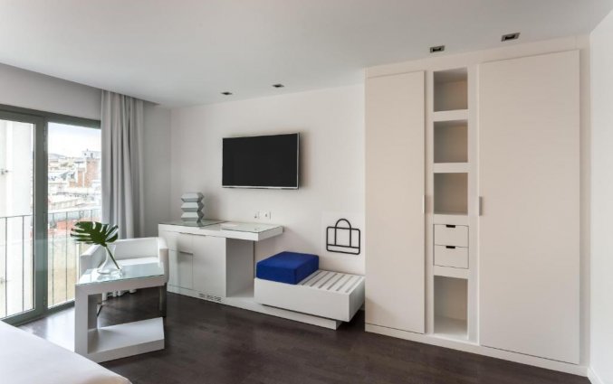 Slaapkamer van hotel Room Mate Carla in Barcelona